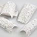 Well-Goal Fashion Stunning Glitter Super White False French Acrylic Nail Art Tips (About 100pcs)
