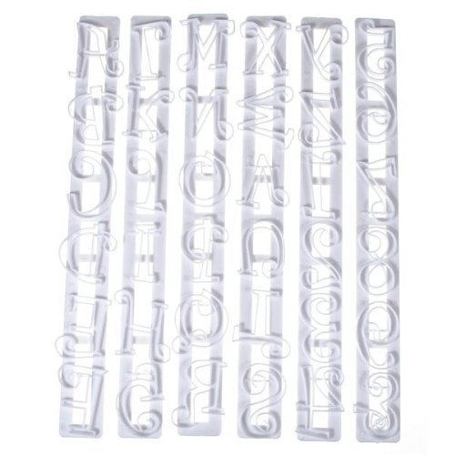 Ausstechformen Zahlen und Buchstaben Paste Fondant Kuchen gerade Cutter Form - 2