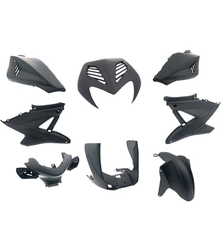 Revêtement Avant Compatible Piaggio Zip SP 2 - Noir Métallisé - Pièce De Carrosserie De Qualité