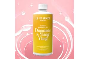 Le Essenze di Elda Wäscheparfüm | Moschus & Ylang Ylang | 500ml, Hochkonzentriert | Bis zu 100 WL | Weichspüler Zugabe oder Ersatz | 14 Verschiedene Düfte | Diamante & Ylang Ylang