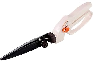 Fiskars Cisaille à gazon GS41 pour tailler le gazon et les haies, Longueur : 35,5 cm, Poids: 250 g, Blanc/Orange, FiberComp/Acier, Light, 1026917 Multicolore