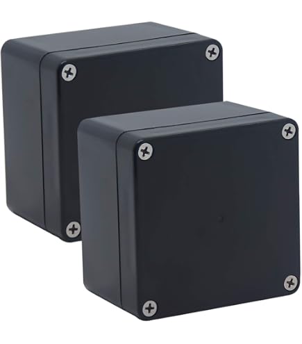 Ruilogod IP65 Plastic Electrical Junction Box - 128x63x38mm Waterproof Project Enclosure, Gray - View #9