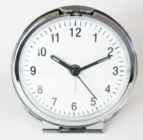 Widdop Bingham Metall-Reisewecker, klappbar, großes Zifferblatt - 6