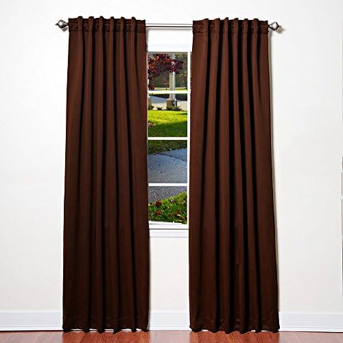 Zhihong Thermal Insulated Blackout Curtains - Rod Pocket, 2 Panels (52x63in, Chocolate)