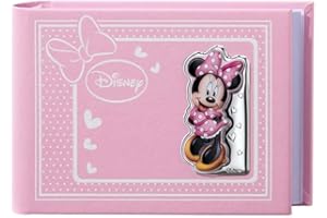 Valenti Argenti Linea Disney - Album in Pelle con Placca in Argento a Tema Minnie Mouse - Dimensioni 15x20 cm - Referenza d301 1ra