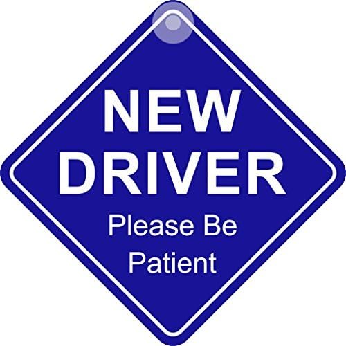 Castle PromotionsNew Driver Please Be Patient Diamond Hanging Window Sign