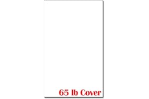 DESKTOP PUBLISHING SUPPLIES 8 1/2" x 14" Bright White Colored Card Stock Legal Size - 100 Sheets Pack - 65lb Cover Cardstock