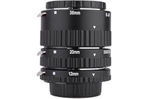 Mcoplus N-AF Auto Makro Zwischenringe für Nikon F Mount DSLRs D7100 D7000 D5300 D5100 D5000 D3100 D800 D750 D600 D300s D300 D90 D80 (12+20+36mm) (MCOEXTNP)
