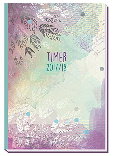 Schülerkalender POETRY 2017/2018 - Schulplaner 17/18 - 1 Woche auf 2 Seiten, A5