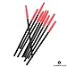 Fashion Base® 50 PCS Black Plastic Hand Red Disposable Eyelash Mini Brush Mascara Wands Makeup Women Makeup Set-Tower Shap