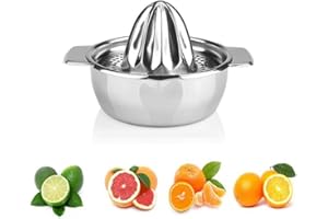 JTSEVENY Stainless Steel Lemon Squeezers, Manual Juicer Lime Citrus Orange Fruit Hand Press Squeezer