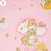 LARGE PADDED CRIB BUMPER 260 cm LONG TO FIT REGULAR CRIB / CRADLE 90x40 cm - ON LADDERS PINK