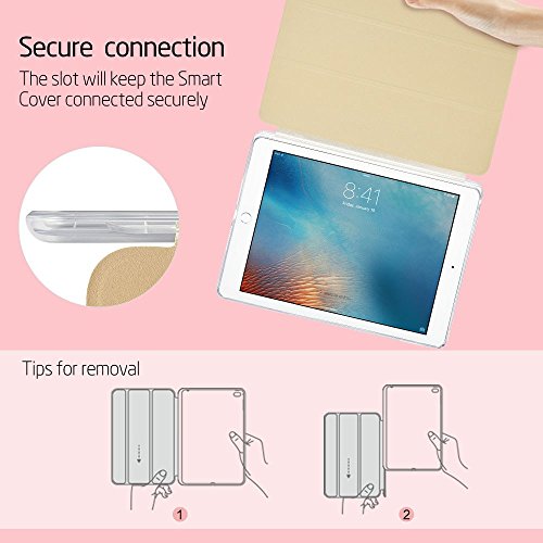 iPad Mini 4 Hülle, ESR® Auto aufwachen/Schlaf Funktion Ledertasche mit Durchschaubar Rückseite Abdeckung mit Muster Schutzhülle für iPad Mini 4 (Affe) - 8