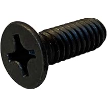 6-32 X 1/4" Phillips Flat Head Machine Screws - Black Oxide, Fully Threaded, Pack Of 100 - View #8