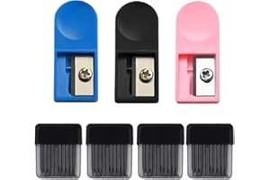 JRYXDS Zirkelersatzminen,80 Stück 2B Zirkelersatzminen Zirkel Ersatzminen, 3 Bleistiftspitzer, 2B Zirkelminen mit Radiergummim,Zirkelminen Durchmesser für mathematische Zeichnungserstellung