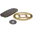 Drive Chain Hardened and Premium Chain Sprockets kit for Pulsar 150 CC UG4 R428H-124L / 15T / 44T by drivechain.in
