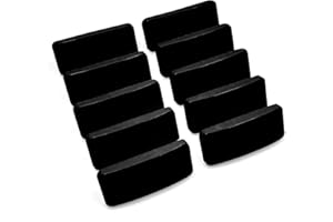 TRUMAX 10 x Cockspur Window Handle Striker Plate Wedges - Black (5mm)