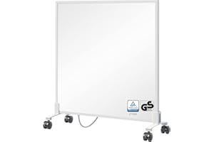 BR Bringer Infrarotheizung Standgerät - 300 Watt - Energiesparend - Mobile Elektroheizung mit Standfüßen auf Rollen - 5 Jahre Garantie, TÜV - Deutsche Qualitätsmarke