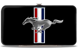 BUCKLE-DOWN Zapięcie - portfel - zapinany na zawias portfel - Ford Mustang W/Bars logo wyśrodkowane unisex-dorośli