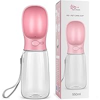 AVELORA Hunde Wasserflasche - 2-in-1 Mit Futterbehälter 550ml