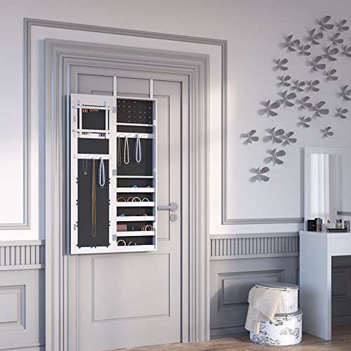 Schmuckschrank Spiegelschrank Hängeschrank Türmontage/Wandmontage Schmuckkasten Wandspiegel Lea - 2