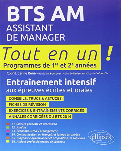Télécharger BTS Assistant de Manager Tout en Un Programmes de 1re et 2e Années PDF Ebook En Ligne