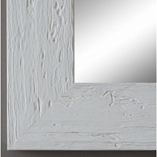 Spiegel Wandspiegel Badspiegel - Capri Weiß 5,8 - handgefertigt - 200 Größen zur Auswahl - Modern, Vintage, Shabby - 50 x 60 cm AM