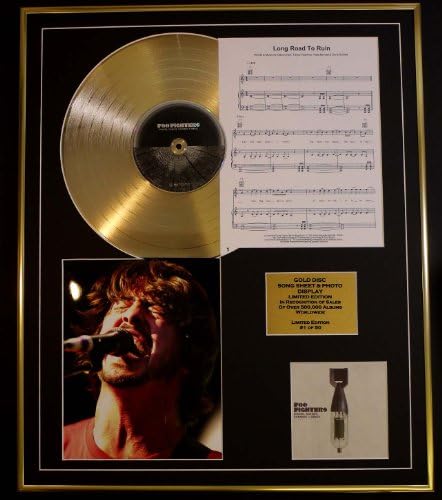 FOO FIGHTERS/CD GOLD DISC, SONG SHEET &amp; PHOTO DISPLAY/LTD. EDITION/COA/ALBUM, ECHOES, SILENCE.. /SONG SHEET, LONG ROAD TO