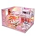 Produktbild SOSAWEI DIY Dollhouse Wooden Mini Handmade Kit für Mädchen Kabine Fairy Tale Home Decoration House, kreative Geburtstag/Weihnachten.