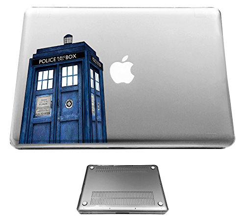 c0076 - Doctor Who Tardis Police Call Box Design Macbook pro 15.4'' (2010-2015) Fashion Trend Hülle Schutzhülle Schutzcase Hartplastik komplett Hülle Vorder-und Rück