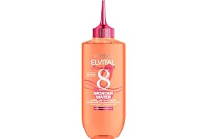 L'Oréal Paris Elvital hårbehandling för smidigt hår, utan silikoner, utan verkningstid för sköljning, Dream Längd 8 sekunder Wonder Water Lamellar hårvätska, 1 x 200 ml