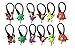 12 pcs Dinos Dinosaurs #2 Soft Zipper Pull Charms for Backpack Bag Pendant Jacket