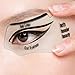 Travelmall 4PCs Stencils For Perfect Cat Eyeliner And Smoky Eyes Eyebrows Template Card Makeup Tool Stencil for The Perfect Winged Cat Eyeliner. (SOFT)