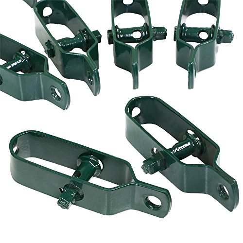 Yahee 10 Stück 100mm Drahtspanner Spanndraht Maschendraht Zaunspanner grün aus verchromter Stahl - 8