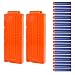 Produktbild YoGou 2Pcs Soft Bullet Magazin Soft Bullet Clip 12-Dart Orange + 20 Pcs Soft Bullets Darts Blau für Nerf N-Strike Elite Blaster Gun Spielzeug