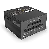 NZXT C650 - NP-C650M-UK - 650 Watt PSU - 80+ Gold Certified - Hybrid Silent Fan Control - Fluid Dynamic Bearings - Modular De