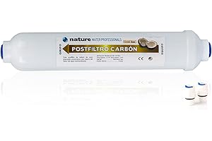 NATURE WATER PROFESSIONALS Post-Filtro de Carbon Activo GOLD para Mejorar el Sabor del Agua