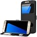 Produktbild Samsung Galaxy S7 Edge Tasche,Danibos Flip Cover Case Samsung Galaxy S7 Edge Hülle Schutzhülle Schwarz