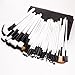 Olym Store 36pcs Black Handle White Hair Cosmetic Brush Set