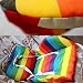 Gogogo 1X Baby Infant Support Cushion Rainbow Striped Liner Pad Mat for Car Seat Stroller Random Color