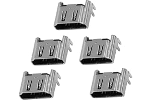 ZERONE Lot de 5 Ports HDMI pour, connecteur d'interface de Prise de Port HDMI Pièce de Rechange pour Console 4