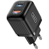 Caricatore USB C, INIU Ricarica 30W Caricabatterie Alimentatore 2-Porte (USB C+USB A) Presa USB C PD 3.0 Super Veloce,Tipo C 
