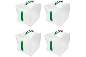 berjalan Lot de 4 bidons d'eau pliables avec bec verseur de 20 l