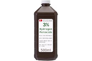 King Mariot Medical Equipments 3% Hydrogen Peroxide Solution 500ml For Acne Scars Mild Disinfectant and Cleaning Agent | Fragrance Free | Safely Packaged