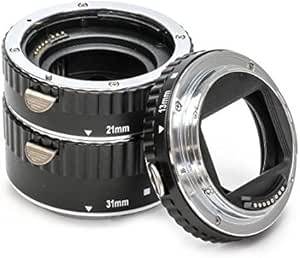 Automatik Zwischenringe 3-teilig 31mm, 21mm &amp; 13mm f&uuml;r Makrofotographie passend zu Canon EF / EF-S