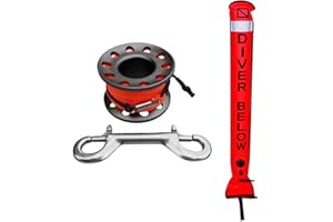 Amagogo Boya de Señalización para Buceo con Carrete de Aluminio