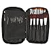 Discoball Professional Beauty Cosmetics Make Up Brushes Pouch Non-woven fabrics Black Case Brush Kit Set hand Bag for travel