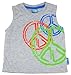 Sweet & Soft Baby Boys Infant Peace Tank Top Tee, Grey, 6 Months