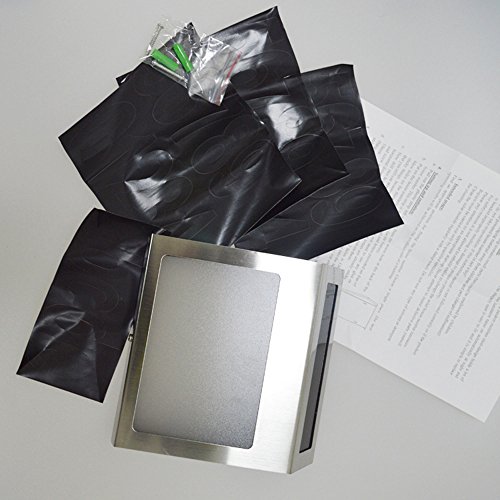 KOBWA Solar Hausnummernleuchte, LED Solar Lichtsensor Lampe Licht mit Zahlen Buchstaben LED Beleuchtung Aus Edelstahl - 7