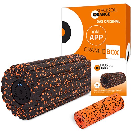 Blackroll Orange Box Vyper Faszienrolle, inkl. Übungs-DVD und -Booklet